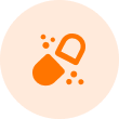 Icon showing that pills can be easliy lost and forgotten